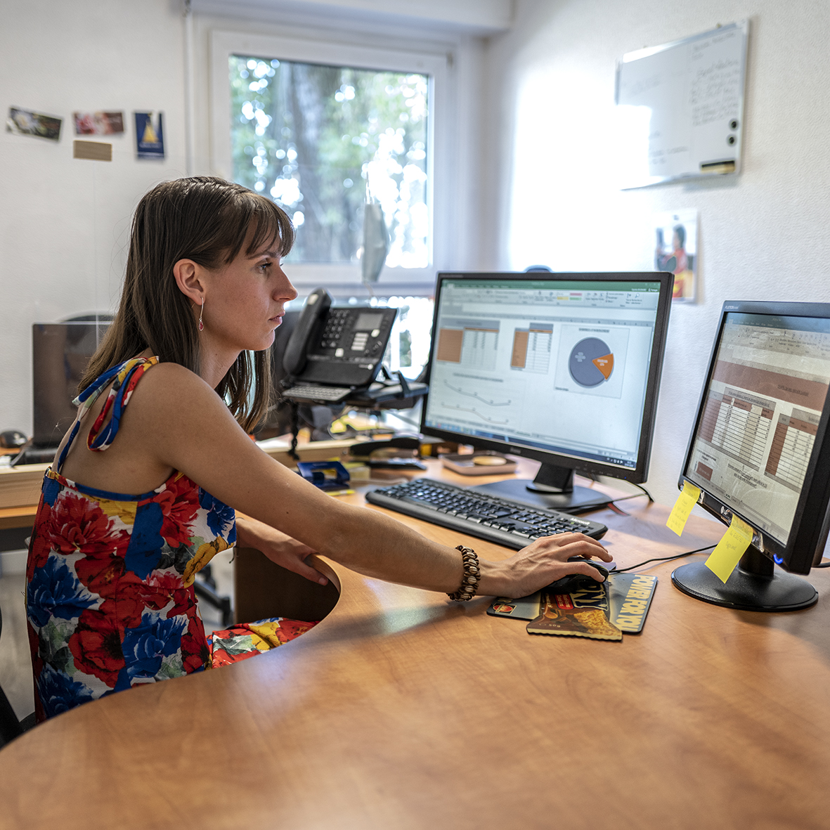 femme bureau statistiques