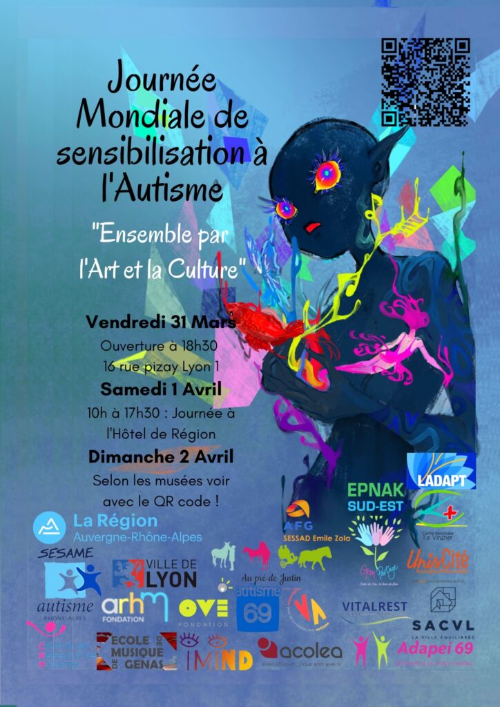 Affiche journée mondiale de sensibilisation à l'autisme